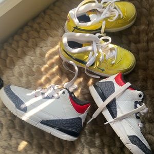 Selling both air force ones and Jordan sneakers as bundle